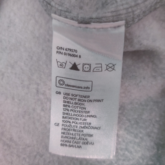 H&M LOGG University of Westborough Sweatshirt Hoodie Fleece Dress - Picture 8 of 9